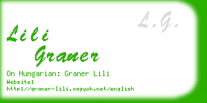 lili graner business card